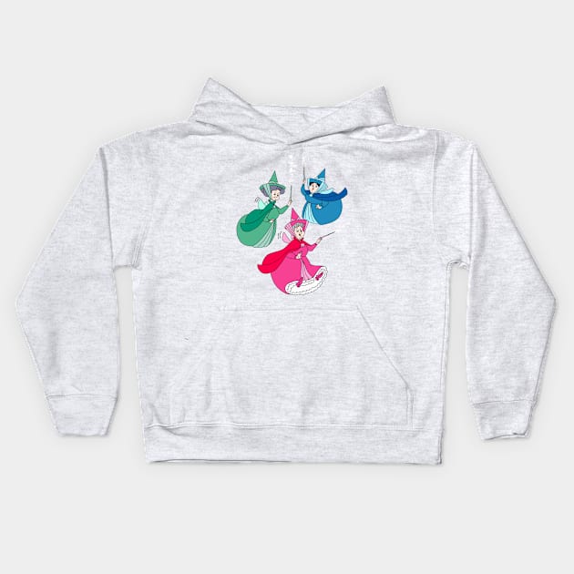 Fairy Godmothers Kids Hoodie by Megan Olivia